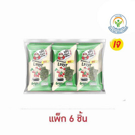 เถ้าแก่น้อย สาหร่ายอบ รสออริจินัล 4 กรัม (แพ็ก 6 ชิ้น) - เถ้าแก่น้อย, สาหร่าย