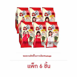 เถ้าแก่น้อย สาหร่ายอบ รสเผ็ด 4 กรัม (แพ็ก 6 ชิ้น) - เถ้าแก่น้อย, เถ้าแก่น้อย