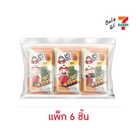 เถ้าแก่น้อย สาหร่ายอบ รสไข่กุ้งมาโยสไปซี่ 4 กรัม (แพ็ก 6 ชิ้น) - เถ้าแก่น้อย, เถ้าแก่น้อย