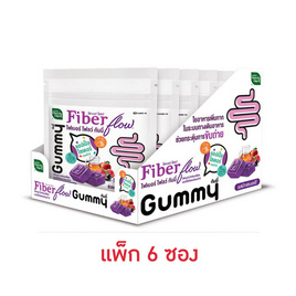 แฮนดี้เฮิร์บ ไฟเบอร์โฟลว์ กัมมี่ มิกซ์เบอร์รี 4 ชิ้น(แพ็ก 6 ซอง) - แฮนดี้เฮิร์บ, บำรุงระบบทางเดินอาหาร (ย่อยอาหาร, การขับถ่าย ดีท็อกซ์)