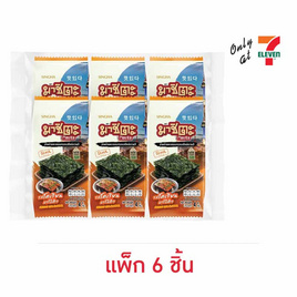 มาชิตะ สาหร่ายอบ รสโคเรียนบาร์บีคิว 4 กรัม (แพ็ก 6 ชิ้น) - มาชิตะ, สาหร่าย