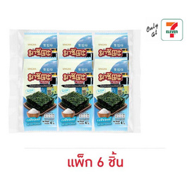 มาชิตะ สาหร่ายอบรสซีซอลท์ 4 กรัม (แพ็ก 6 ชิ้น) - มาชิตะ