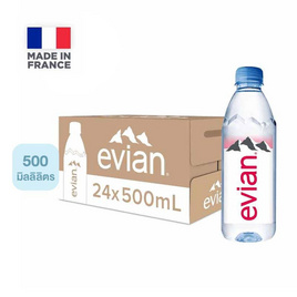 น้ำแร่เอเวียง 500 มล. (ลัง) - Evian, เครื่องดื่ม