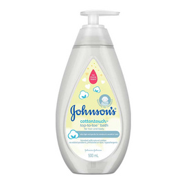 จอห์นสัน ครีบอาบน้ำ คอตตอนทัช ท็อปทูโท บาธ 500 มล. - Johnson's, ผลิตภัณฑ์อาบน้ำสระผม และบำรุงผิวเด็ก