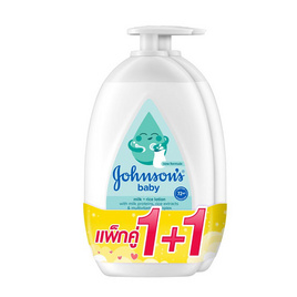 จอห์นสัน เบบี้โลชั่น มิลค์แอนดไรซ์ 500 มล. (แพ็กคู่) - Johnson's, แม่และเด็ก