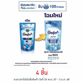 คอมฟอร์ท น้ำยาปรับผ้านุ่ม ฟ้า 500 มล. - Comfort, สินค้ายอดฮิตติดบ้าน