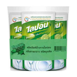 ไลปอนเอฟ น้ำยาล้างจาน กลิ่นชามะนาว 500 มล. (แพ็ก 3 ชิ้น) - ไลปอนเอฟ, น้ำยาล้างจาน