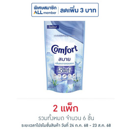 คอมฟอร์ท น้ำยาปรับผ้านุ่ม ฟ้า 500 มล. (แพ็ก 3 ชิ้น) - Comfort, น้ำยารีดผ้าเรียบ น้ำยาอัดกลีบ