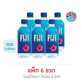 น้ำแร่ฟิจิ 500 มล. (แพ็ก 6 ขวด) - Fiji, เครื่องดื่มและผงชงดื่ม