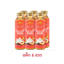 ฟรุ๊ตทีพลัสพีช 500 มล. (แพ็ก 6 ขวด) - ฟรุ๊ตทีพลัส