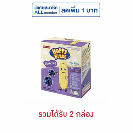 แฮปปี้ไบท์ ข้าวอบกรอบรสบลูเบอร์รี่ 50 กรัม - แฮปปี้ไบท์, อาหารเด็กทารก