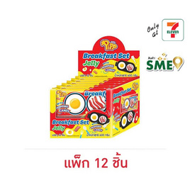 พิพ เจลลี่เซ็ทอาหารเช้า&ป๊อบปิ้งแคนดี้สตรอเบอร์รี่ 50 กรัม (แพ็ก 12 ชิ้น) - พิพ, สินค้าใหม่ขนมขบเคี้ยว และช็อคโกแลต
