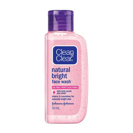 คลีนแอนด์เคลียร์ เนเชอรัล ไบรท์ เฟซ วอช 50 มล. (แพ็ก 3 ชิ้น) - Clean & Clear, ดูแลผิวหน้า