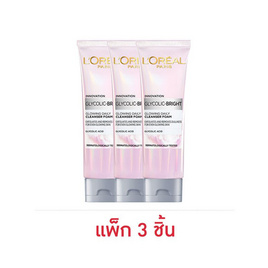 ลอรีอัล ปารีส ไกลโคลิค-ไบรท์  โกลว์อิ้ง เดลี่ คลีนเซอร์ โฟม 50 มล. (แพ็ก 3 ชิ้น) - Loreal, ความงาม