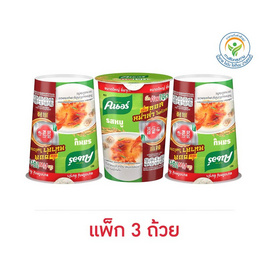 คนอร์ บิ๊กคัพโจ๊ก รสหมู ซอสหม่าล่า 50 กรัม (แพ็ก 3 ถ้วย) - คนอร์, โจ๊ก/ข้าวตุ๋น/ข้าวต้ม