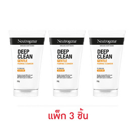 นูโทรจีนา ดีพคลีน เจนเทิล โฟมมิ่ง คลีนเซอร์ 50 กรัม (แพ็ก 3 ชิ้น) - Neutrogena, ทำความสะอาดผิวหน้า