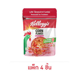 เคลล็อกส์ คอร์นเฟลกส์ สตรอเบอรี่ ถุง 50 กรัม (แพ็ก 4 ชิ้น) - เคลล็อกส์, Kellogg's