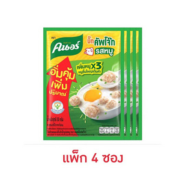 คนอร์บิ๊กคัพโจ๊กซอง รสหมู 50 กรัม (แพ็ก 4 ซอง) - คนอร์, โจ๊ก/ข้าวตุ๋น/ข้าวต้ม