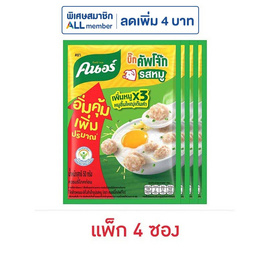 คนอร์บิ๊กคัพโจ๊กซอง รสหมู 50 กรัม (แพ็ก 4 ซอง) - คนอร์, โจ๊ก/ข้าวตุ๋น/ข้าวต้ม