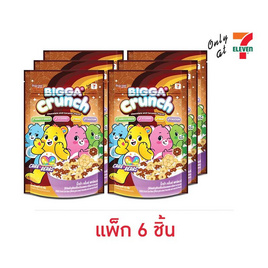 บิ๊กก้า ครั้นช์ แคร์แบร์ ซีเรียลรสช็อกโกแลตและคาราเมล 50 กรัม (แพ็ก 6 ชิ้น) - บิ๊กก้า, ขนมขบเคี้ยว และช็อคโกแลต