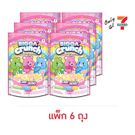 บิ๊กก้า แคร์แบร์ ซีเรียลสตอเบอร์รี่กล้วย 50 กรัม (แพ็ก 6 ถุง) - บิ๊กก้า, ซีเรียล