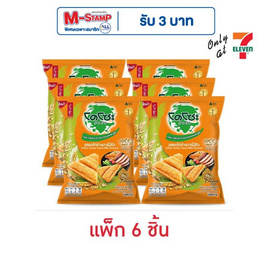 โดโซะไรซ์มิกซ์ ข้าวอบกรอบรสอกไก่ย่างบาร์บีคิว 50 กรัม (แพ็ก 6 ชิ้น) - โดโซะ, โดโซะ