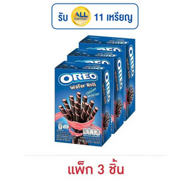 โอรีโอ เวเฟอร์โรลสอดไส้ครีมสตรอเบอร์รี่ 54 กรัม - โอรีโอ, ขนมขบเคี้ยว และช็อคโกแลต