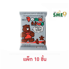 จอลลี่แบร์ เยลลี่กลิ่นผลไม้รวม 55 กรัม (แพ็ก 10 ชิ้น) - จอลลี่แบร์, เยลลี่/มาร์ชแมลโลว์