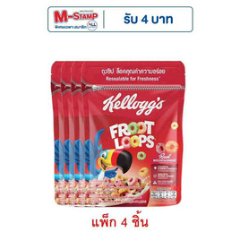 เคลล็อกส์ ฟรุตลูปส์ ถุง 55 กรัม (แพ็ก 4 ชิ้น) - เคลล็อกส์, ซีเรียล