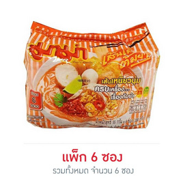 มาม่าเส้นเล็ก รสต้มยำซอง 55 กรัม (แพ็ก 6 ซอง) - มาม่า, สินค้าขายดีประจำวัน