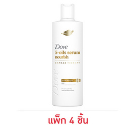 โดฟ แชมพู 5-ออยล์ เซรั่ม นอริช 120 มล. (แพ็ก 4 ชิ้น) - Dove, ผลิตภัณฑ์ดูแลเส้นผม