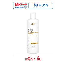 โดฟ แชมพู 5-ออยล์ เซรั่ม นอริช 120 มล. (แพ็ก 4 ชิ้น) - Dove, แชมพูและครีมนวดผม