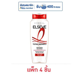 ลอรีอัล ปารีส เอลแซฟ แชมพู โททอลรีแพร์ 5 รีแพร์ริ่ง ฟื้นบำรุงผมเสีย 200 มล. (แพ็ก 4 ชิ้น) - Loreal, บำรุงผม