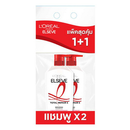 ลอรีอัล ปารีส เอลแซฟ โททอล รีแพร์ 5 รีแพร์ริ่ง แชมพู 400 มล. แพ็กคู่ - Loreal, L'OREAL