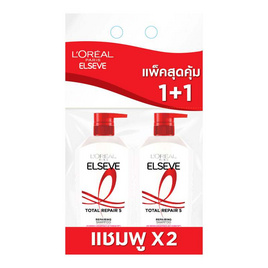 ลอรีอัล ปารีส เอลแซฟ โททอล รีแพร์ 5 รีแพร์ริ่ง แชมพู 400 มล. แพ็กคู่ - Loreal, แชมพูและครีมนวดผม
