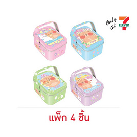 โอเค ลูกอมกลิ่นสตรอเบอร์รี่ พร้อมกล่องเหล็กออนนี่แบร์ 5 กรัม (แพ็ก 4 ชิ้น) - โอเค, ลูกอม/หมากฝรั่ง