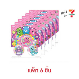 โอเค แคร์แบร์ ลูกอมสตรอเบอร์รี่พร้อมเซตเข็มกลัด 5 กรัม (แพ็ก 6 ชิ้น) (คละลาย) - โอเค, ลูกอม