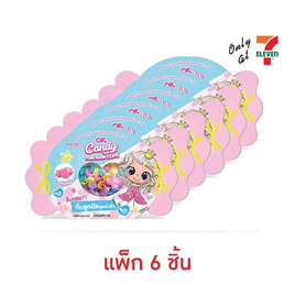 โอเค ลูกอมกลิ่นสตรอเบอร์รี่พร้อมแฮร์คลิปหลากสี 5 กรัม (แพ็ก 6 ชิ้น) - โอเค, ขนมขบเคี้ยว และช็อคโกแลต