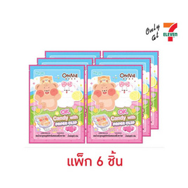 โอเค ลูกอมกลิ่นสตรอเบอร์รี่พร้อมคลิปหนีบออนนี่แบร์ 5 กรัม (แพ็ก 6 ชิ้น) - โอเค, ช็อกโกแลต ลูกอม หมากฝรั่ง