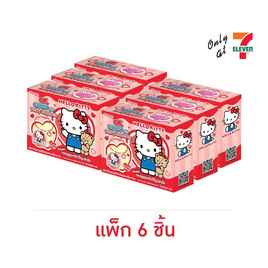 โอเค ลูกอมกลิ่นสตรอเบอร์รี่ พร้อมพวงกุญแจพัฟฟี่เฮลโลคิตตี้ 5 กรัม (แพ็ก 6 ชิ้น) - โอเค, ของกินของใช้