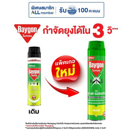 ไบกอนเขียวสเปรย์ กลิ่นกรีนที 600 มล. - Baygon, ของใช้ภายในบ้าน