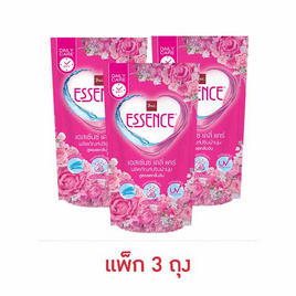 เอสเซ้นส์ ปรับผ้านุ่มยูวี สูตรลดกลิ่นอับ สีชมพู กลิ่น ฟลอรัล 600 มล. (แพ็ก 3 ชิ้น) - Essence, น้ำยาปรับผ้านุ่ม