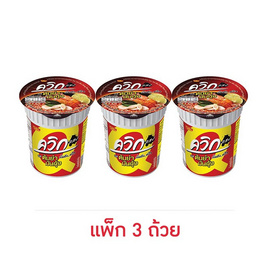 ไวไวควิกแสบ บะหมี่กึ่งสำเร็จรูป รสต้มยำมันกุ้ง 60 กรัม (แพ็ก 3 ถ้วย) - ไวไว, 7Online