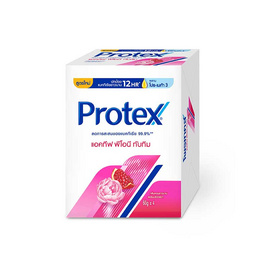 โพรเทคส์ สบู่ก้อน เพอร์ฟูม พีโอนี & ทับทิม 60 กรัม (แพ็ก 4 ก้อน) - Protex