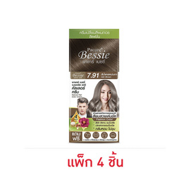 พาแคร์ เบซซี่ ครีมเปลี่ยนสีผม สีน้ำตาลหม่นเทา 60 มล. (แพ็ก 4 ชิ้น) - Pacare Bessie, เปลี่ยนสีผม