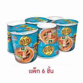 ยำยำคัพเต็มเต็ม รสต้มยำทะเลหม้อไฟ 60 กรัม แพ็ก 6 ชิ้น - ยำยำ, ยำยำ