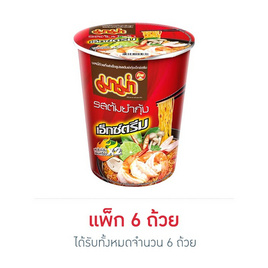 มาม่าคัพ รสต้มยำกุ้งเอ็กซ์ตรีม 60 กรัม แพ็ก 6 ถ้วย - มาม่า, สินค้าขายดีประจำวัน