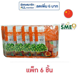 เสี่ยวปั้ง ถั่วลันเตาอบกรอบ รสไข่ปู 60 กรัม (แพ็ก 6 ชิ้น) - เสี่ยวปั้ง, ถั่ว