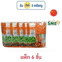 เสี่ยวปั้ง ถั่วลันเตาอบกรอบ รสไข่ปู 60 กรัม (แพ็ก 6 ชิ้น) - เสี่ยวปั้ง, ถั่ว