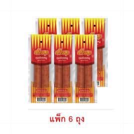 เต็มสุข กุนเชียงหมูสูตรเนื้อนุ่ม 60 กรัม (แพ็ก 6 ถุง) - เต็มสุข, อาหารสำเร็จรูปกระป๋อง/ถุง